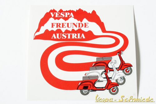 Aufkleber "Vespa Freunde Austria"